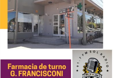Armstrong: Farmacia de Turno 26/5/2026