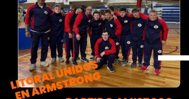 Entrenamiento de Litoral Unidos en la ciudad de Armstrong