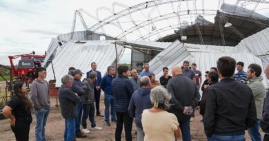 Pullaro y Verdecchia recorrieron afectados por tormentas en el departamento
