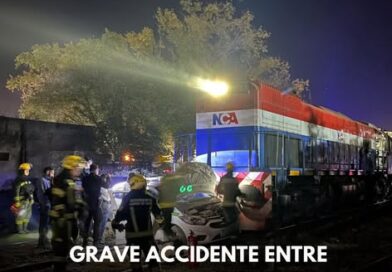 Grave accidente entre un Remis y un tren en Cañada de Gómez