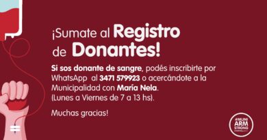 Armstrong: Donación de Sangre
