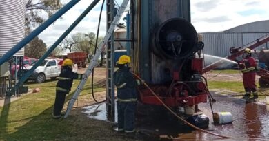 Incendio en Soyar: una secadora afectada y se perdieron varias toneladas de soja